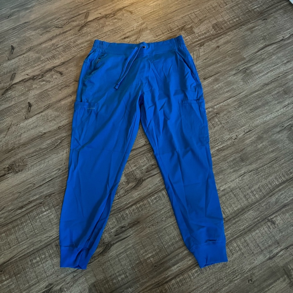 healing hands Royal Blue Drawstring Scrub Joggers